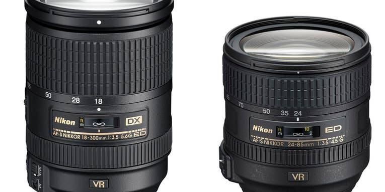 New Gear: Nikon DX 18-300mm f/3.5-5.6G ED VR and Nikon 24-85mm f/3.5-4.5G ED VR Zoom Lenses New Gear: Nikon DX 18-300mm f/3.5-5.6G ED VR and Nikon 24-85mm f/3.5-4.5G ED VR Zoom Lenses