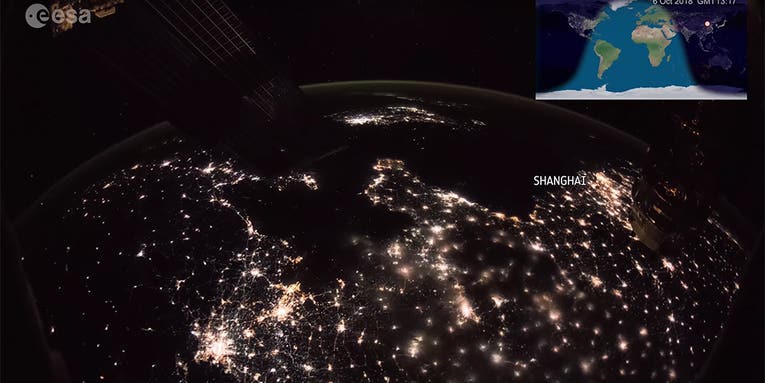 This 15 minute time-lapse from space takes you around the world twice