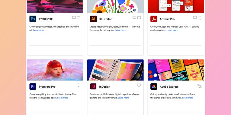 Save more than 60% on Adobe Creative Cloud right now if you’re a student or teacher Save more than 60% on Adobe Creative Cloud right now if you’re a student or teacher