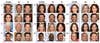A grid o human-like faces used in the research.