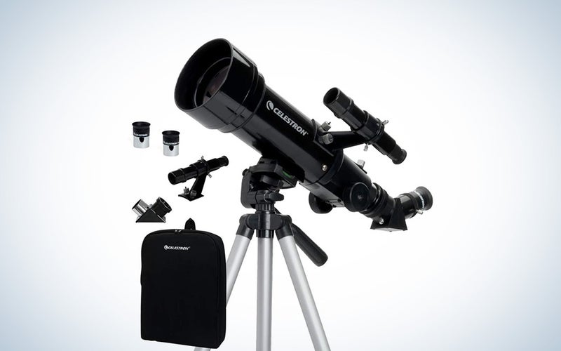 black celestron 70mm telescope