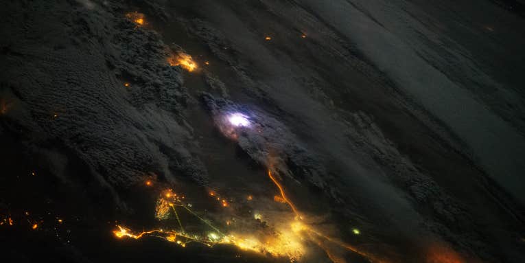 NASA Photo Shows Lightning From The International Space Staion