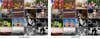 A grid of photographs of various subjects shows the before and after of a monitor calibration tool.