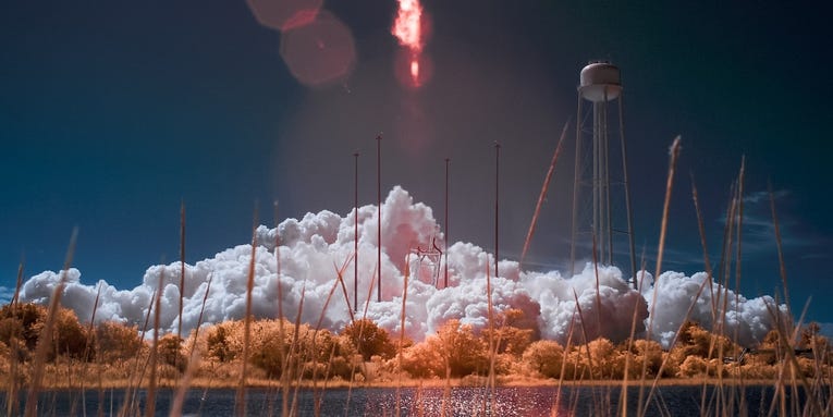 NASA Releases Incredible Infrared Rocket Launch Photo NASA Releases Incredible Infrared Rocket Launch Photo