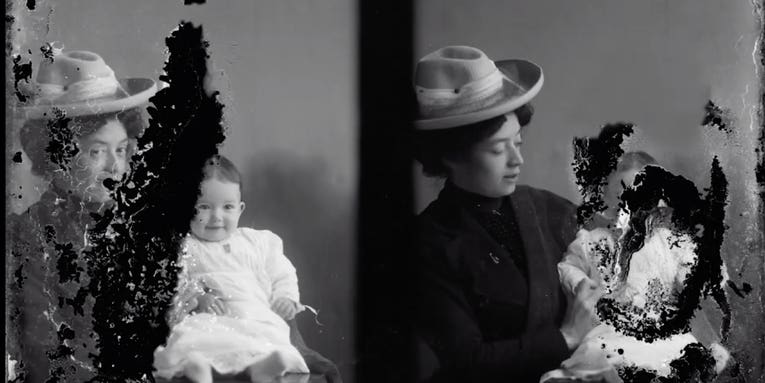 Watch an expert restore and colorize a damaged photograph from 1903 Watch an expert restore and colorize a damaged photograph from 1903