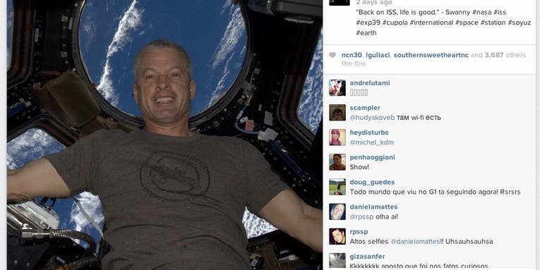 NASA Sends First Instagram from ISS NASA Sends First Instagram from ISS