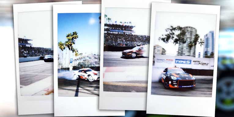 Photographing Formula Drift with an instant camera Photographing Formula Drift with an instant camera