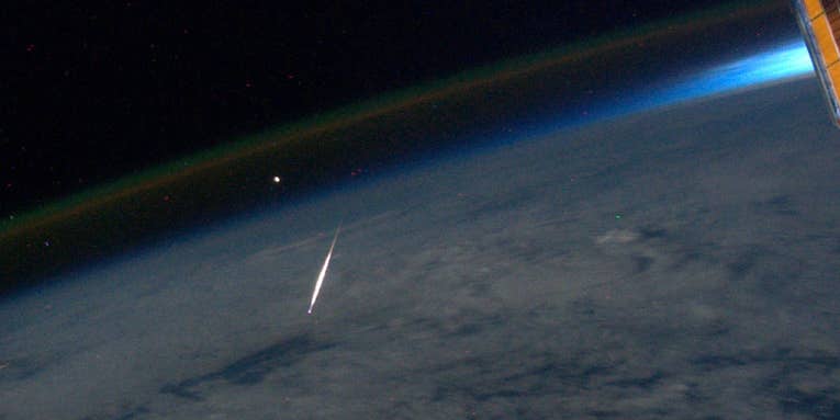 Astronaut Captures Photo of Meteor From Above Astronaut Captures Photo of Meteor From Above
