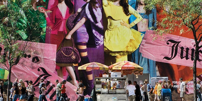 Use street-level billboards for surreal street photography Use street-level billboards for surreal street photography