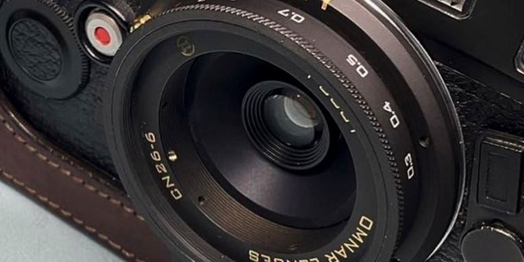 This new 26mm f/6 lens uses optics yanked from an old Canon film point-and-shoot