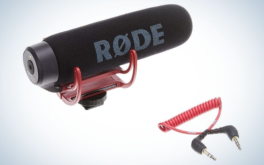 Rode VideoMic GO Lightweight On-Camera Microphone with Integrated Rycote Shockmount is the best on camera microphone.