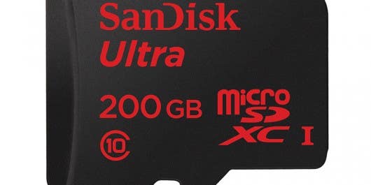 Sandisk’s 200 GB MicroSD Card Is Tiny, Massive Sandisk’s 200 GB MicroSD Card Is Tiny, Massive