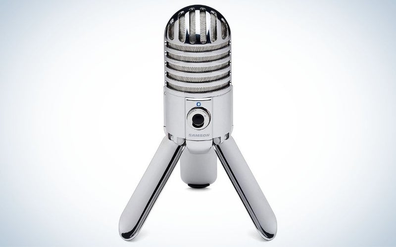 SAMSON Meteor Mic USB Studio Condenser Microphone is the best compact condenser microphone.