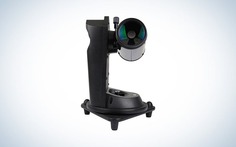 black sky-watcher telescope