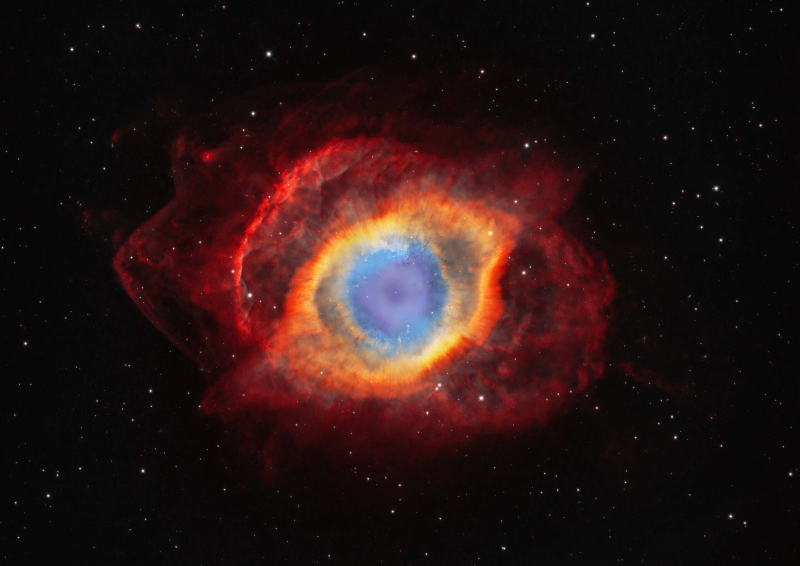 Helix Nebula or NGC 7293 eye of godChilescope, RÃ­o Hurtado, Coquimbo Region, Chile,