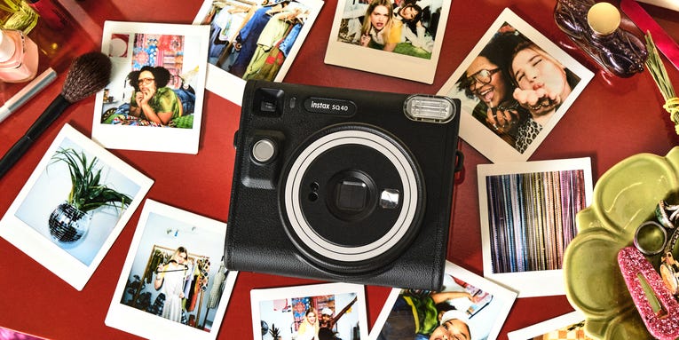 The Instax SQ40 shoots square film with retro style The Instax SQ40 shoots square film with retro style