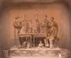 âClass of 1860, Department of Chemistry, Columbia College, Ca. 1857â60â, photographer unknown. Salted paper print, 14 x 17 in.