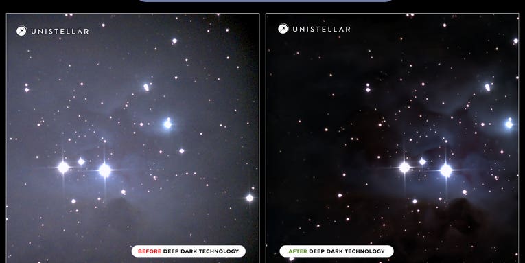 Unistellar’s Deep Dark Technology eliminates light pollution Unistellar’s Deep Dark Technology eliminates light pollution