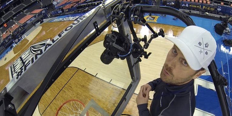 Setting Up a Backboard Camera To Shoot NCAA Basketball Games Setting Up a Backboard Camera To Shoot NCAA Basketball Games