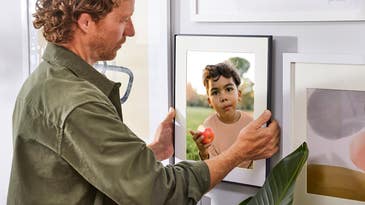 The Aura Walden is a 15-inch, wall-mountable digital photo frame