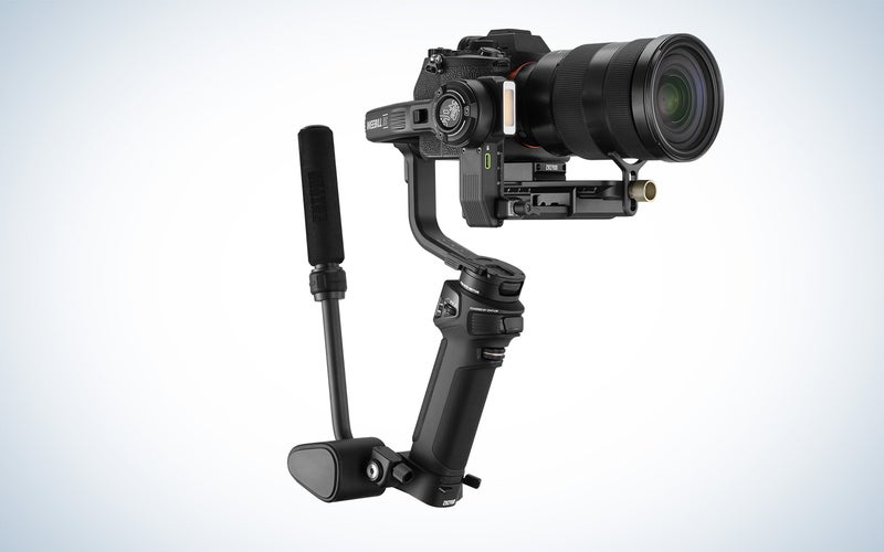 Zhiyun Weebill 3S gimbal with a sony mirrorless camera mounted on it