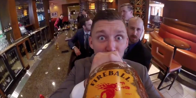 Mounting a GoPro to a Liquor Bottle Is a Brilliant Wedding Idea Mounting a GoPro to a Liquor Bottle Is a Brilliant Wedding Idea